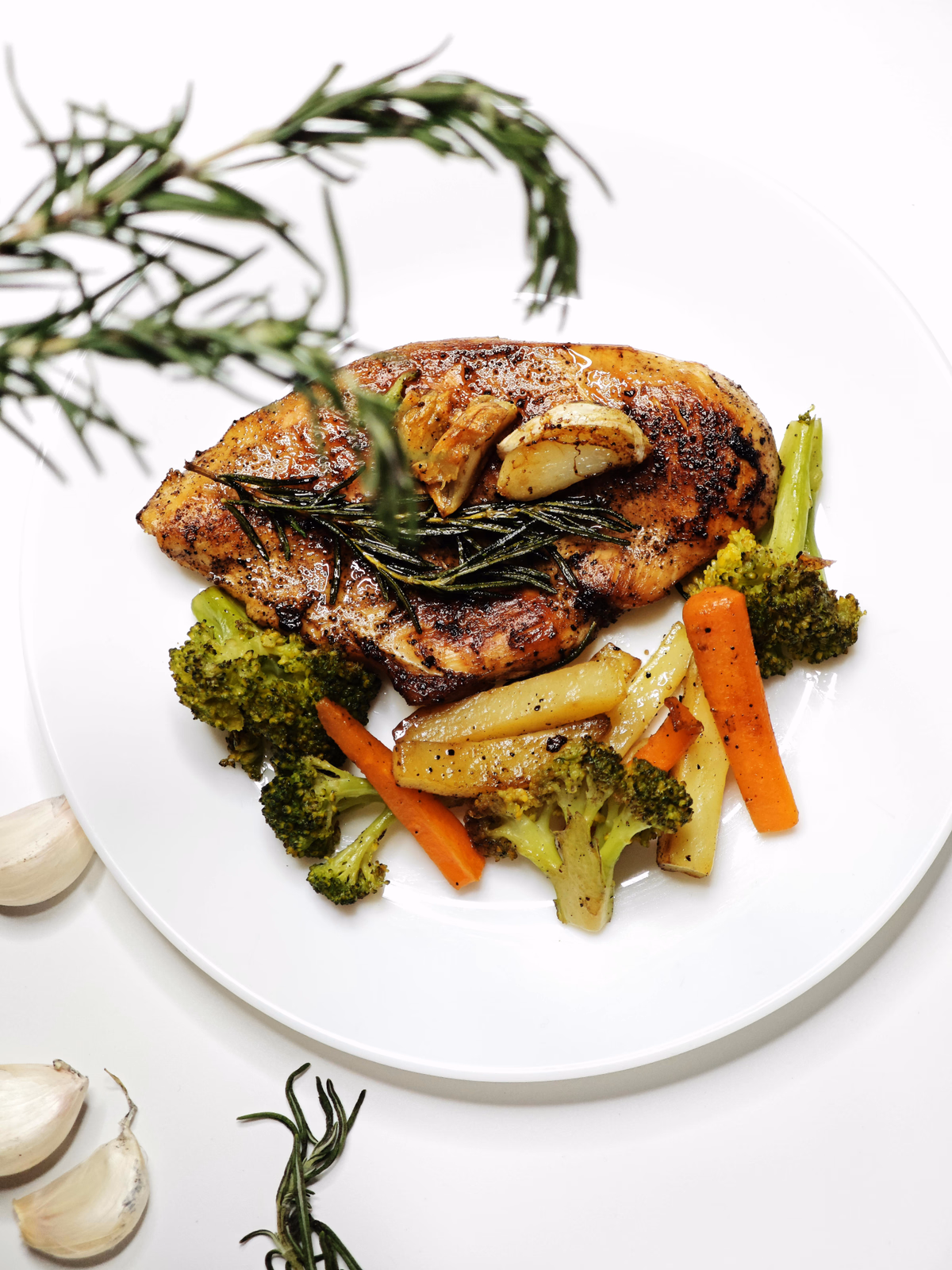 Braised Rosemary Chicken & Vegetables