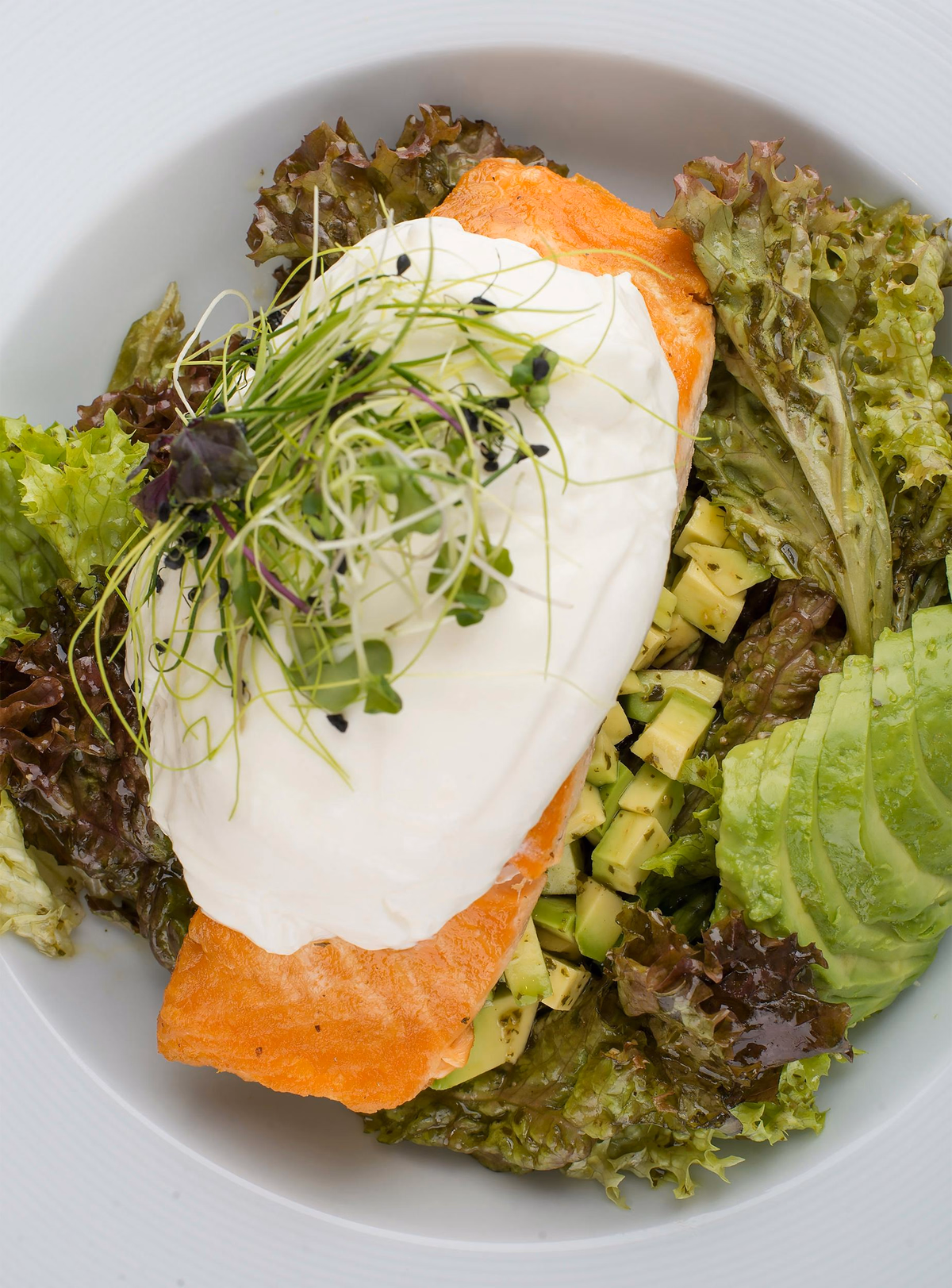 Broiled Salmon Salad