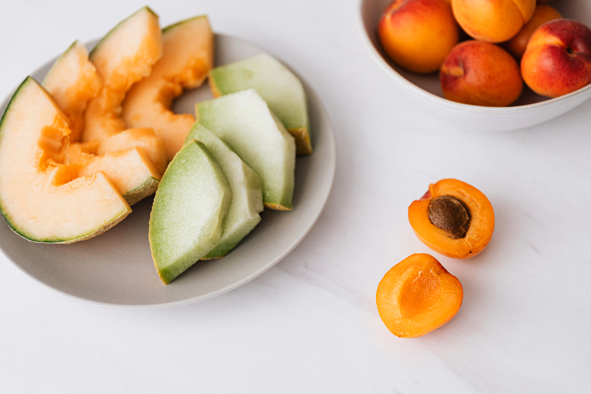 Fruit with Apricot Compote