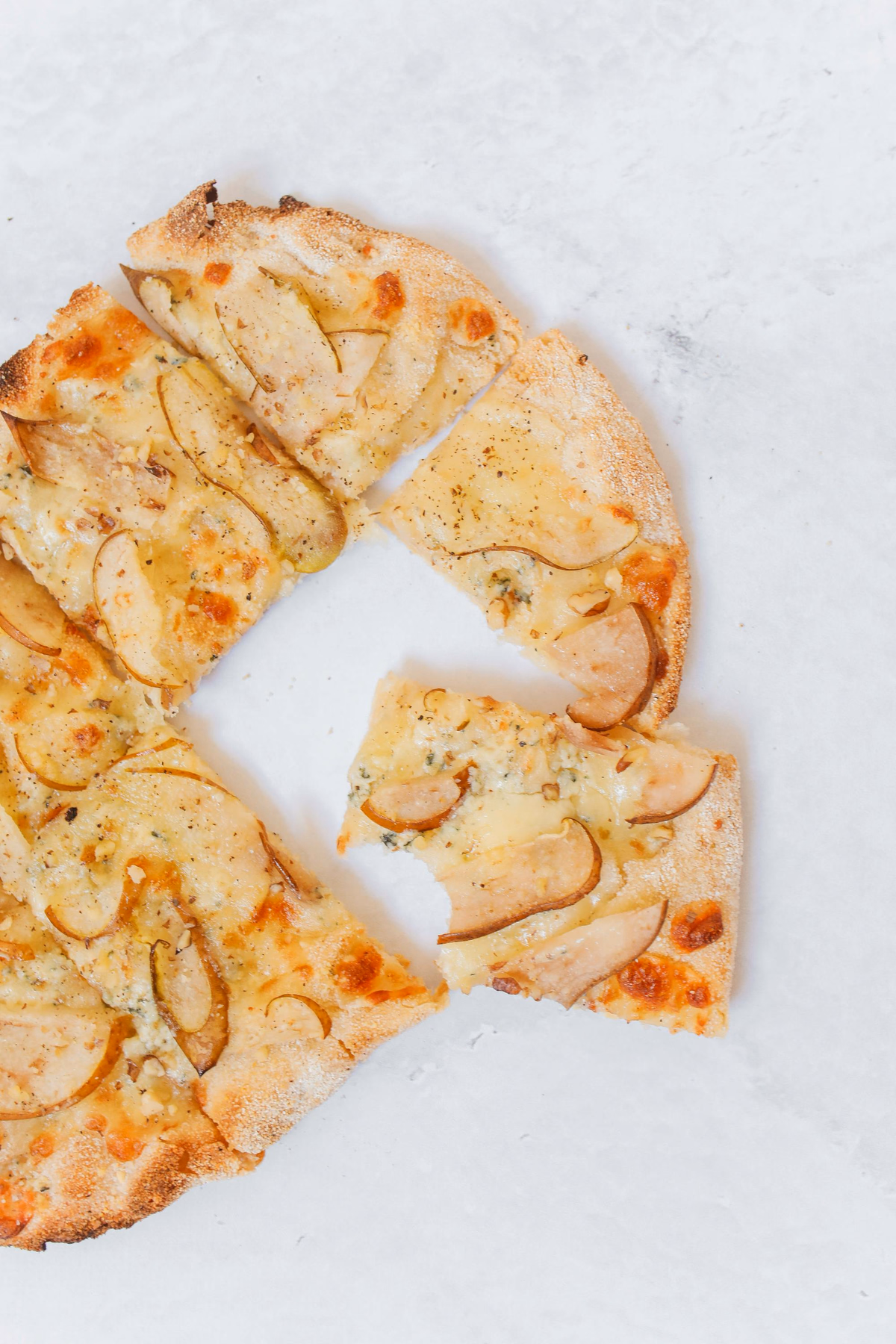 Polenta, Onion and Gorgonzola Pizza