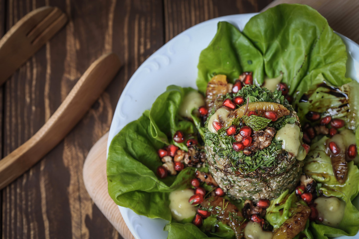 Quinoa, Kale and Herb Salad