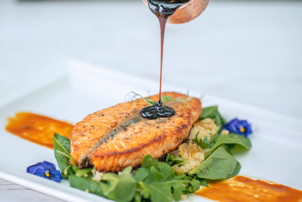Salmon with Maple Dijon Glaze