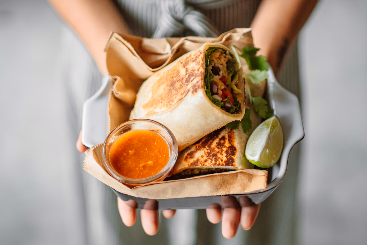 Spicy Black Bean Burrito